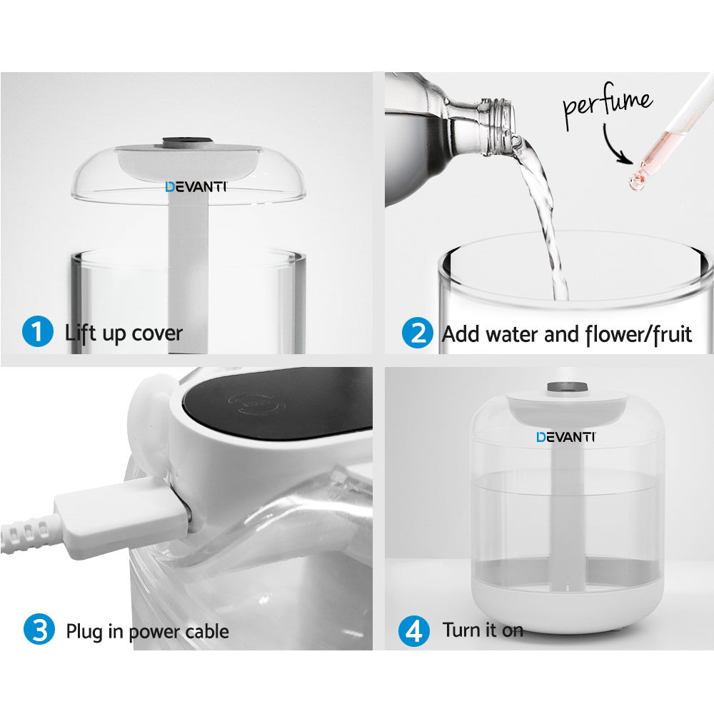 Aroma Diffuser & Humidifier 1L – Supportive Home Environment - Appliances > Aroma Diffusers & Humidifiers > Aroma Diffusers