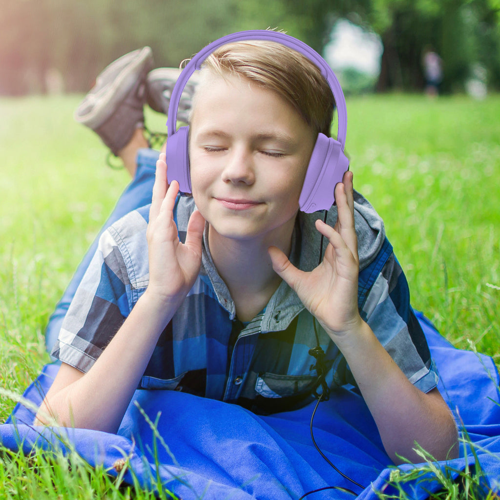Laser Volume-Limited ANC Kids Wireless Headphones – Lila - Electronics > Headphones and Earphones > Over Ear Headphones