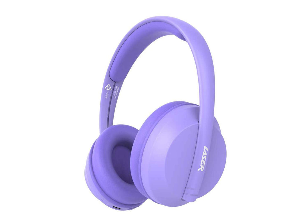 Laser Volume-Limited ANC Kids Wireless Headphones – Lila - Electronics > Headphones and Earphones > Over Ear Headphones