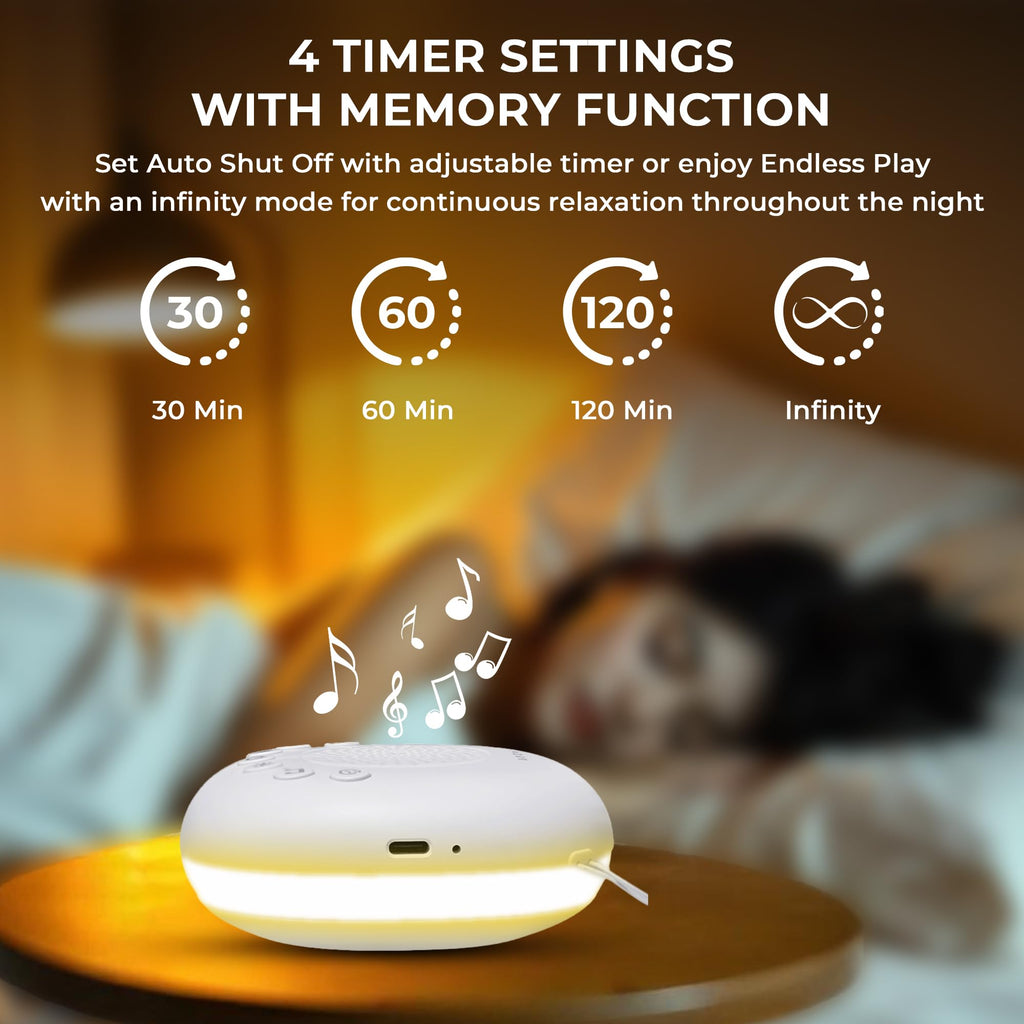 White Noise Machine for Emotional Regulation & Sleep Routines Portable Sensory Sound Support Device - Health & Beauty > Health & Wellbeing > Monitoring & Testing
