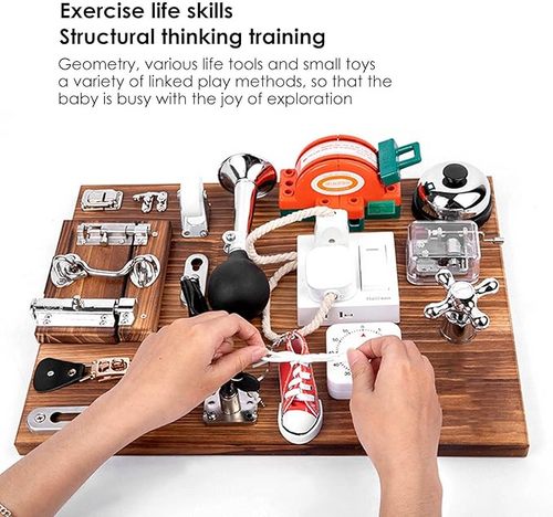 Sensory Activity Board - Educational Brain Game for Preschoolers - Baby & Kids > Baby & Kid's Toys > Building Toys