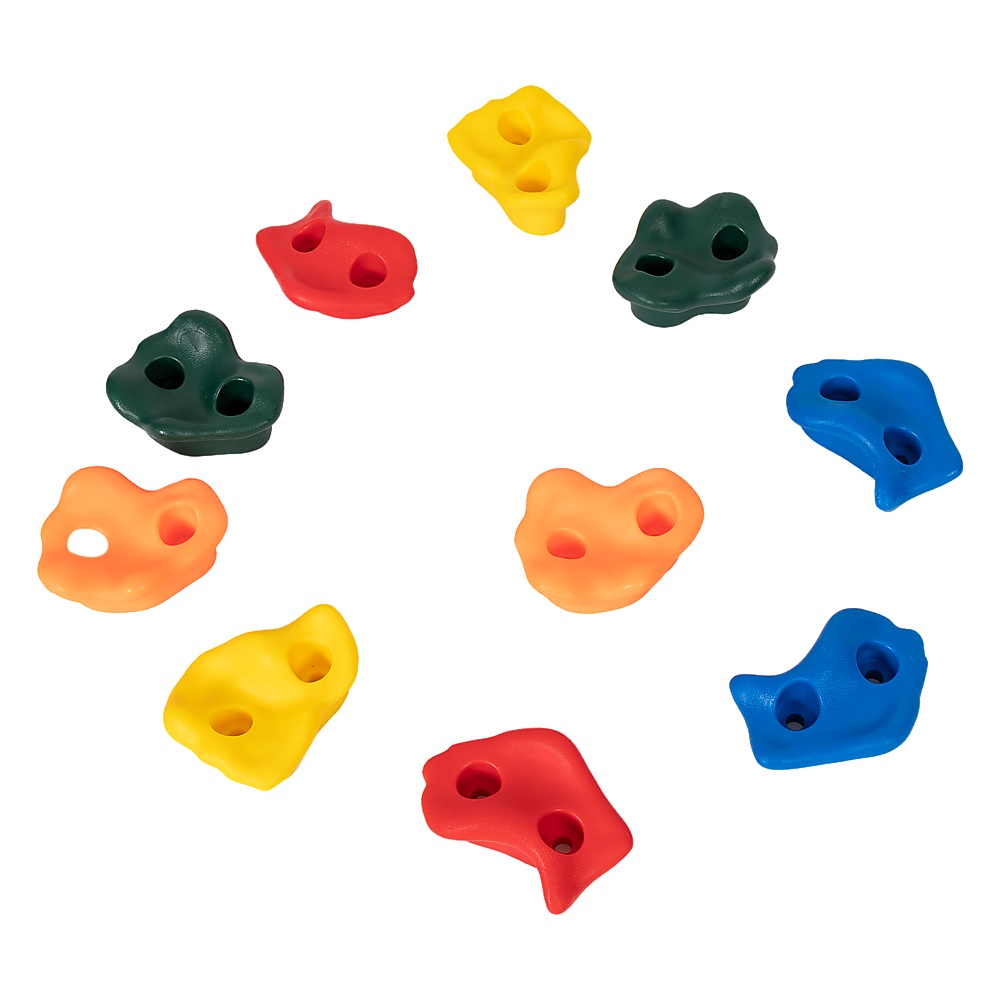 Rock Climbing Holds – 10 Piece Set for Motor Skill Development - Baby & Kids > Baby & Kid's Toys > Activity Toys