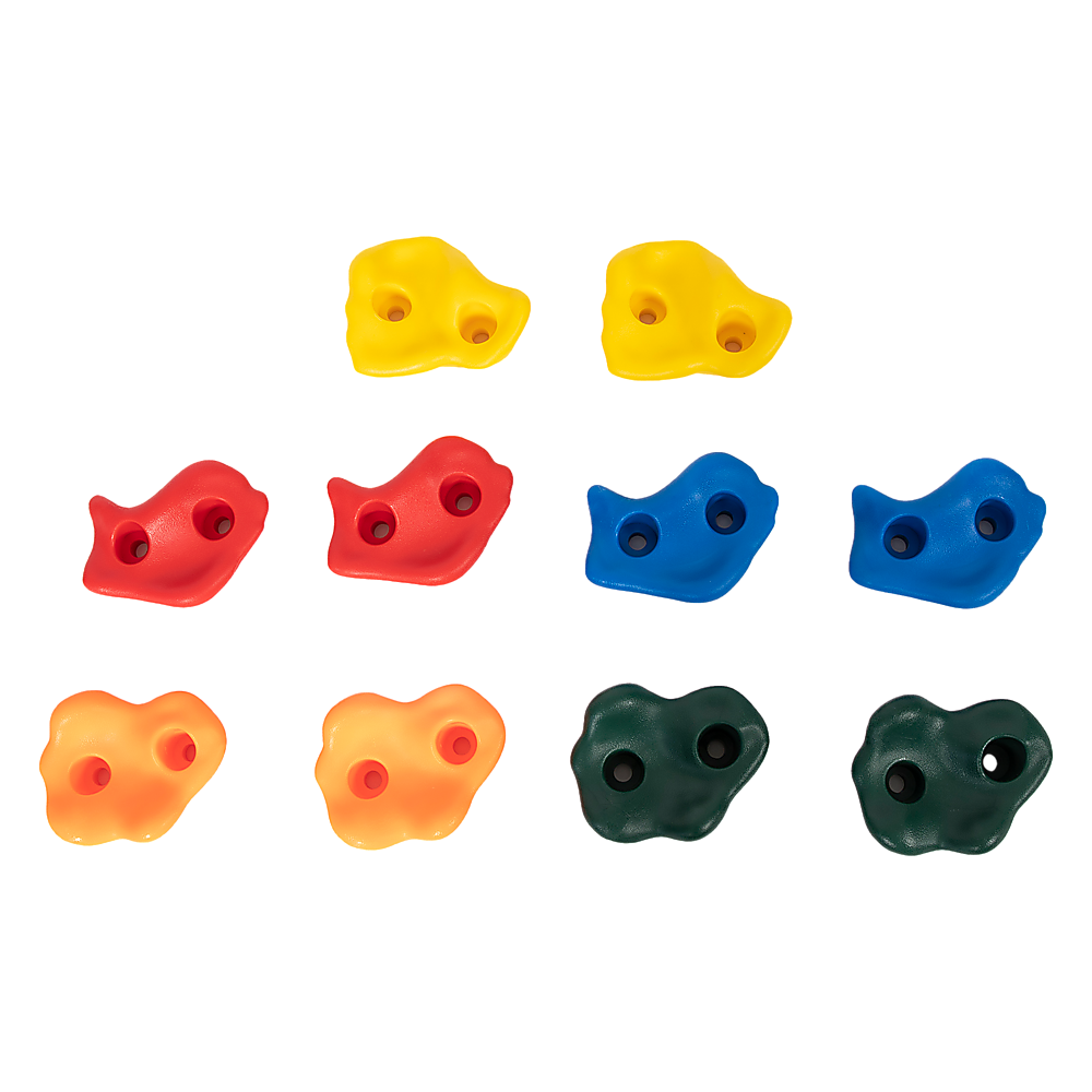 Rock Climbing Holds – 10 Piece Set for Motor Skill Development - Baby & Kids > Baby & Kid's Toys > Activity Toys