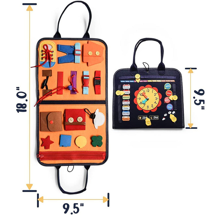 Montessori Busy Board - Educational Sensory Activity Toy for Toddlers - Baby & Kids > Baby & Kid's Toys > Art & Drawing Toys