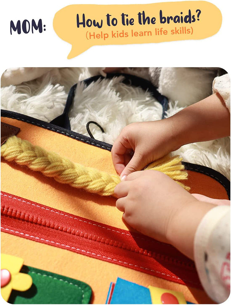 Montessori Busy Board - Educational Sensory Activity Toy for Toddlers - Baby & Kids > Baby & Kid's Toys > Art & Drawing Toys