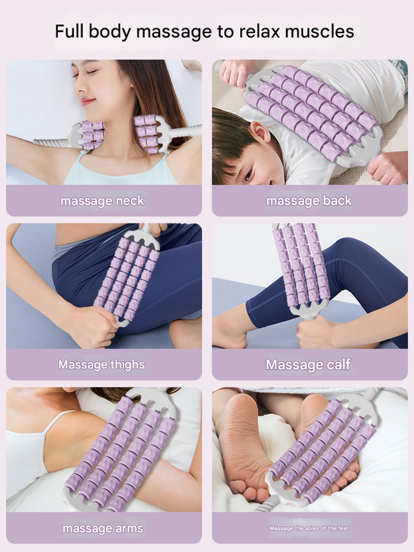 Bendable Massage Roller | Flexible Body Roller for Everyday Use - Sports & Fitness > Exercise, Gym & Fitness > Gym Equipment & Accessories