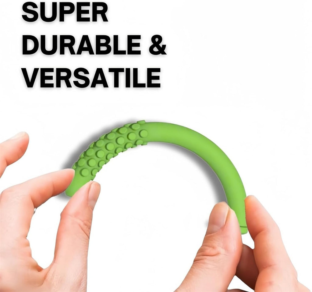 5-Pack Silicone Essential Oil Breathing Stick & Chewable Sensory Fidget Tube for Focus & Relaxation Orange Scent Green - Commercial > Commercial Others > Retail