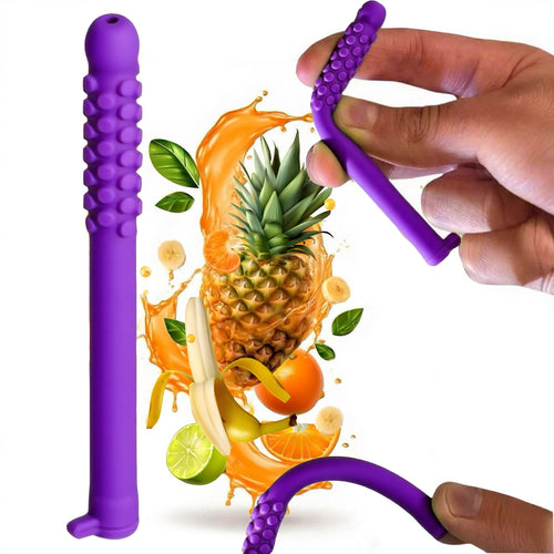 5-Pack Silicone Breathing & Chewable Fidget Tubes – Berry Scent (Purple) - Commercial > Commercial Others > Retail